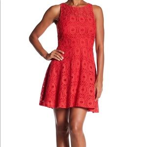 BB Dakota Lace Fit n Flare Dress